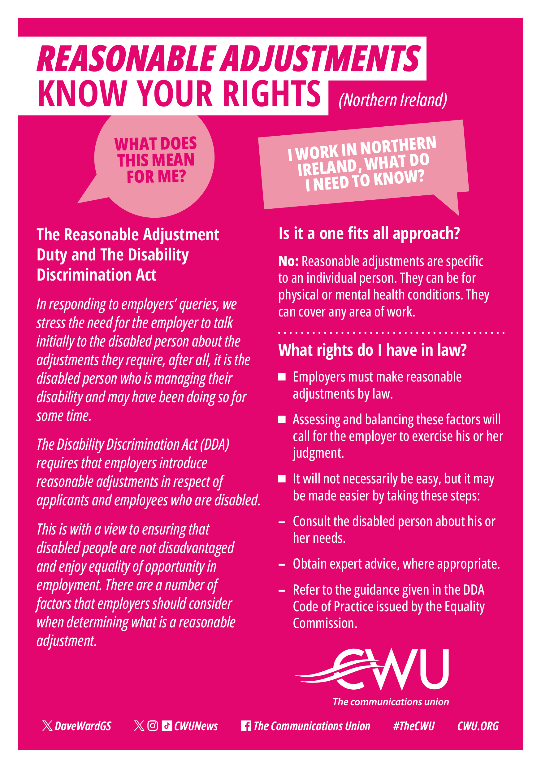 Reasonable Adjustments (Northern Ireland) image