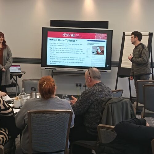 CWU Raising AI Awareness with TUC Cymru Image